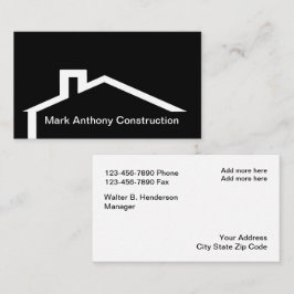 Modern constructie dak embleem visitekaartje