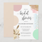 Modern Contemporary Bridal Shower Invitation (Devant / Derrière)