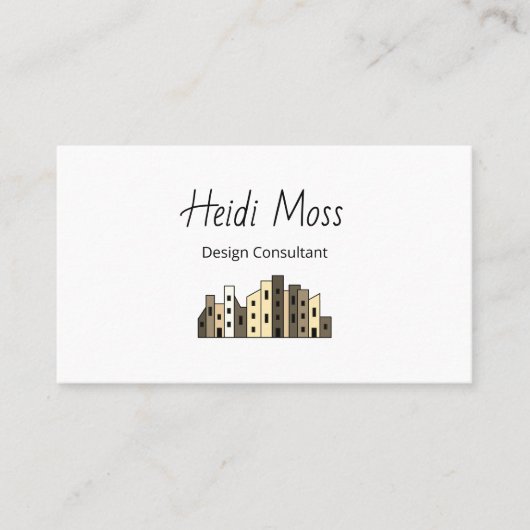 Modern Contemporary QR code Design Consultant Visitekaartje (Voorkant)