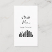 Modern Contemporary QR code Design Consultant Visitekaartje (Voorkant)