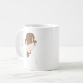 Modern Contour Portret Koffiemok (Voorkant links)