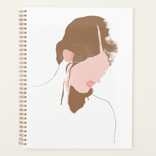 Modern Contour Portret Planner (Voorkant)