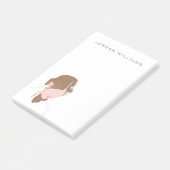 Modern Contour Portret Post-it® Notes (Schuin)