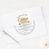 Modern Cookies Label Cottage Bakery Packaging (Envelop)