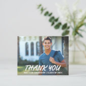 Modern Cool Afstuderen Hartelijk dank Briefkaart (Staand voorkant)