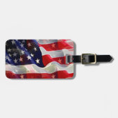 Modern Cool American Flag Bagagelabel (Voorkant horizontaal)