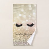 Modern Cool Bokeh, Faux Lashes Bad Handdoek (Handdoek)