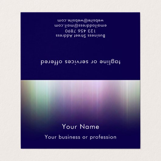 Modern Cool Custom QR Code Technology Professional Visitekaartjes (Buitenkant ongevouwen)