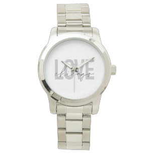 Modern, cool, eenvoudig, minimaal, design Love Chi Horloge