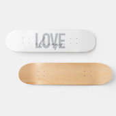 Modern, cool, eenvoudig, minimaal, design Love Chi Skateboard (Horizontaal)