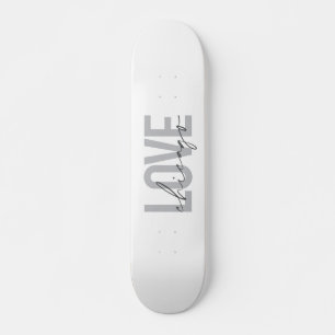 Modern, cool, eenvoudig, minimaal, design Love Chi Skateboard