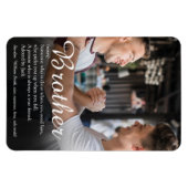 Modern Cool Fun Photo Brother Definition Magneet (Horizontaal)