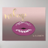 Modern Cool Lips, Makeup kunstenaar Poster (Voorkant)