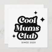 Modern Cool moeders club Retro  Groovy (Voorkant / Achterkant)