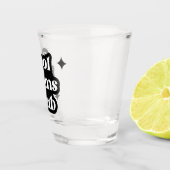 Modern Cool moeders club Retro Groovy Shot Glas (Rechts)