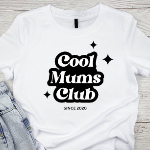 Modern Cool moeders club Retro  Groovy T-shirt