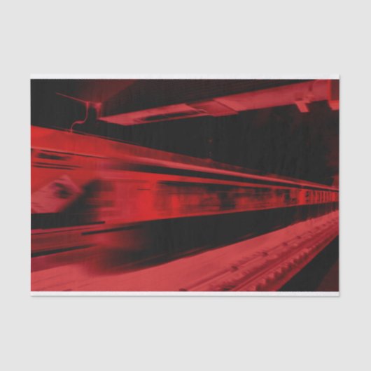 Modern, cool motief concept in rood en zwart tissuepapier (Voorkant)