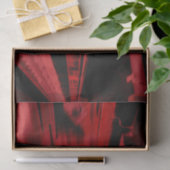 Modern, cool motief concept in rood en zwart tissuepapier (Geschenk)