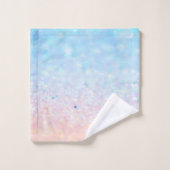 Modern Cool Ombre Glitter Bokeh Bad Handdoek (Wasdoekje)