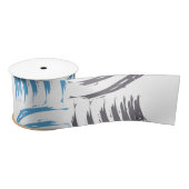 Modern, cool, trendy blue abstract brush strokes lint (Spoel)