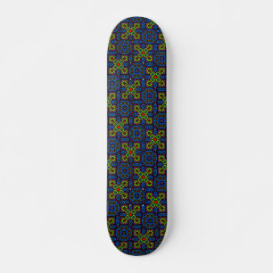 Modern Cool & Trendy Dot Art Skateboard