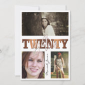 Modern Copper 288 3 Photo Afstuderen Kaart (Voorkant)