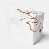 Modern Copper & Italy Marble Wedding Inspiration Bedankdoosjes (Achterkant)