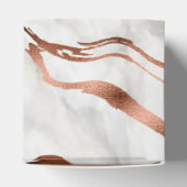 Modern Copper & Italy Marble Wedding Inspiration Bedankdoosjes (Bovenkant)