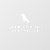 Modern Copywriter Personal Merk Bird Raamsticker (Vel)