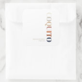 Modern Coquito Kerstmis Vierkante Sticker (Tas)
