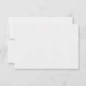 Modern Coral Floral Wedding RSVP Card Kaartje (Achterkant)