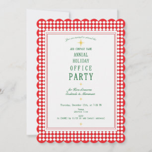 Modern Corporate Christmas Kantoor Holiday Party Kaart