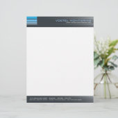 Modern Corporate Letterhead Briefhoofd Ontwerp (Staand voorkant)