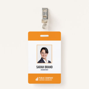 Modern Corporate Staff Medewerker Business ID-badg Badge