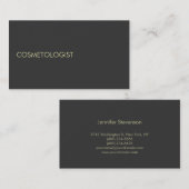 Modern Cosmetoloog Professional Visitekaartje (Voorkant / Achterkant)