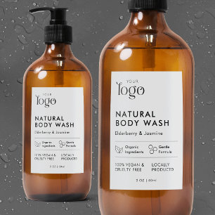 Modern Cosmo Fles Waterdicht Productlabel Voedselcontainer Etiket