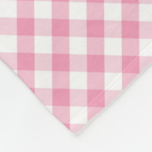 Modern country Gingham Check Pattern Fleece Deken