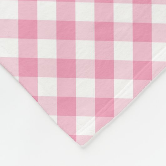 Modern country Gingham Check Pattern Fleece Deken (Hoek)