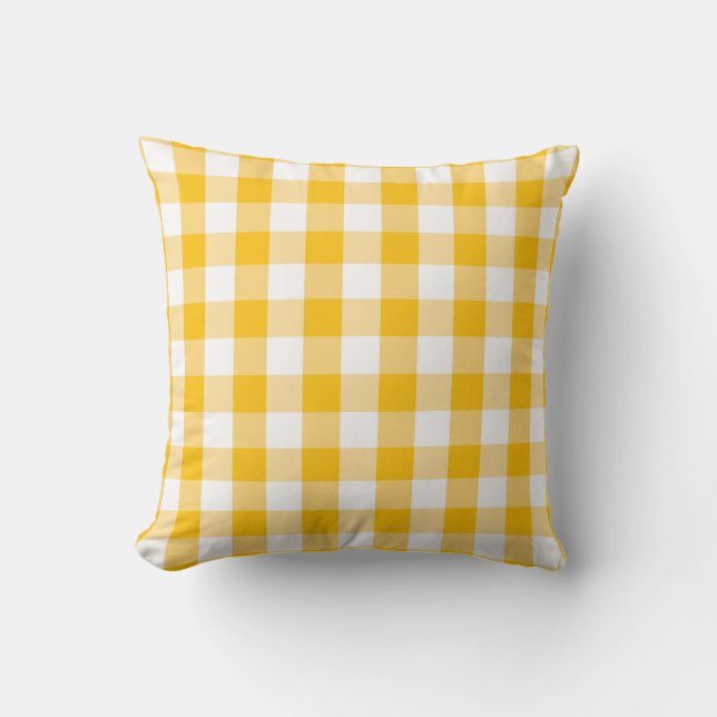 Modern country Gingham Check Pattern Kussen (Voorkant)