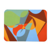 Modern Cowboy Boot Abstract Magnet (Horizontal)