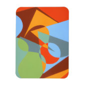 Modern Cowboy Boot Abstract Magnet (Vertical)