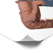 Modern Cowgirl Posing in a Cowboy Hat Wall Poster (Coin)