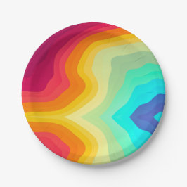 Modern Cracked colorful Stylist  Papieren Bordje