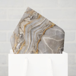 Modern Cracked Gold  marble Tissuepapier