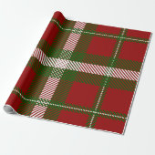 Modern Crawford Tartan Cadeaupapier (Uitgerold)