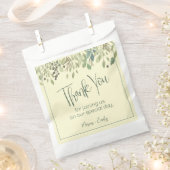 Modern Cream and Eucalyptus Wedding Favor Bag Bedankzakje (Geknipt)