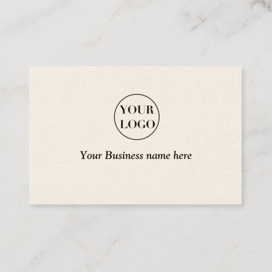 Modern Cream en goud Visitekaartje (Achterkant)