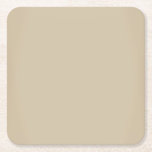 Modern Cream Ivory  Vierkante Kartonnen Onderzetter (Voorkant)