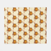 Modern Cream | THANKSGIVING | Pompoen Fleece Deken (Voorkant (Horizontaal))