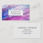 Modern Creative Design Paars Galaxy Abstract Visitekaartje (Voorkant / Achterkant)